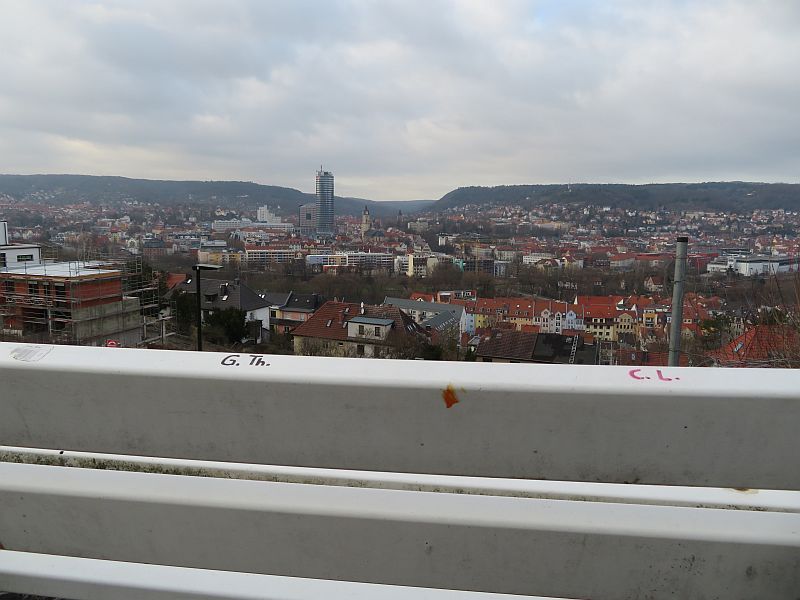Blick von der Bank auf Jena (31.12.19)